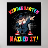 Kleuterschool Afstuderen 2025 Jongens Kinder Dabbi Poster (Voorkant)