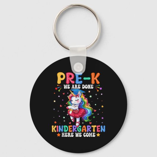 Kleuterschool Afstuderen 2025 Pre-k Afgestudeerde Sleutelhanger (Voorkant)