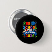 Kleuterschool afstuderen 2026 pre-k afgestudeerden ronde button 5,7 cm (Voorkant /achterkant)