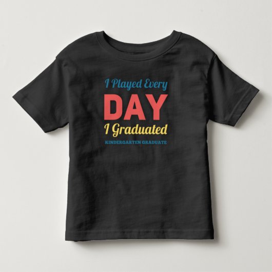 Kleuterschool Afstuderen Afstuderen Peuter Kinder Shirts (Voorkant)