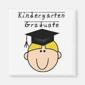 Kleuterschool Afstuderen - Blond Jongen Magneet (Voorkant)