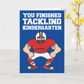 Kleuterschool Afstuderen Felicitaties Football Kaart (Gele Bloem)