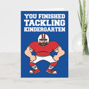 Kleuterschool Afstuderen Felicitaties Football Kaart