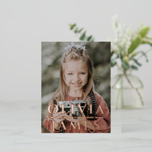 kleuterschool afstuderen foto - briefkaart