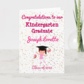 Kleuterschool Afstuderen Gefeliciteerd Ballerina Kaart (Voorkant)