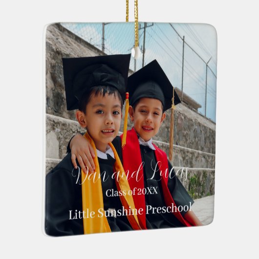 Kleuterschool Afstuderen Keepsake Keramisch Ornament (Rechts)