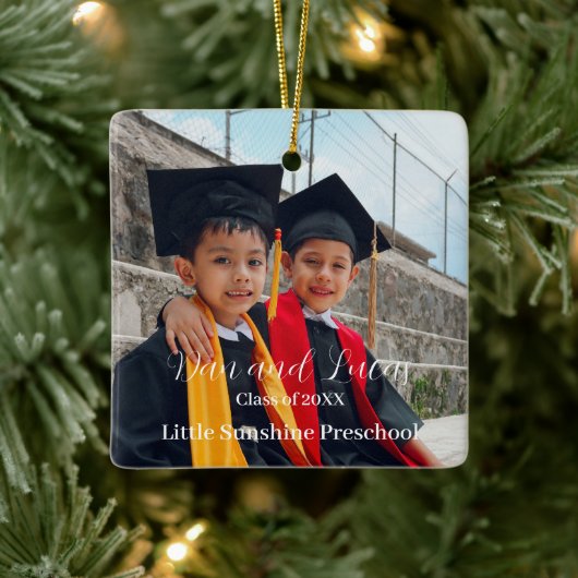 Kleuterschool Afstuderen Keepsake Keramisch Ornament (Boom)