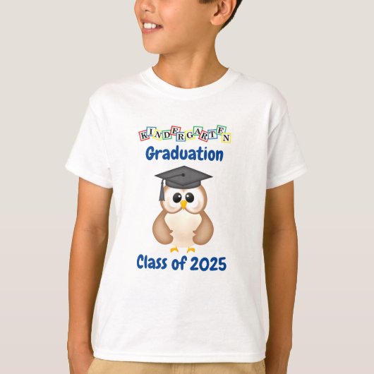 Kleuterschool Afstuderen Klasse van 2025 T-shirt (Voorkant)