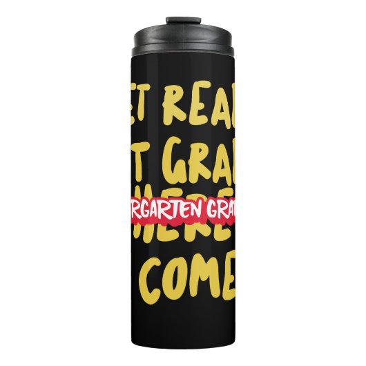 KLEUTERSCHOOL AFSTUDEREN - MAAK JE KLAAR 1E KLAS THERMOSBEKER (Voorkant)