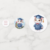 Kleuterschool Afstuderen Meisje Kat Confetti (Voorkanten)