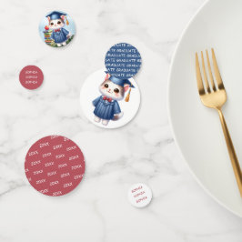 Kleuterschool Afstuderen Meisje Kat Confetti