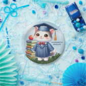 Kleuterschool Afstuderen Meisje Kat Gefeliciteerd Papieren Bordje (Feest)