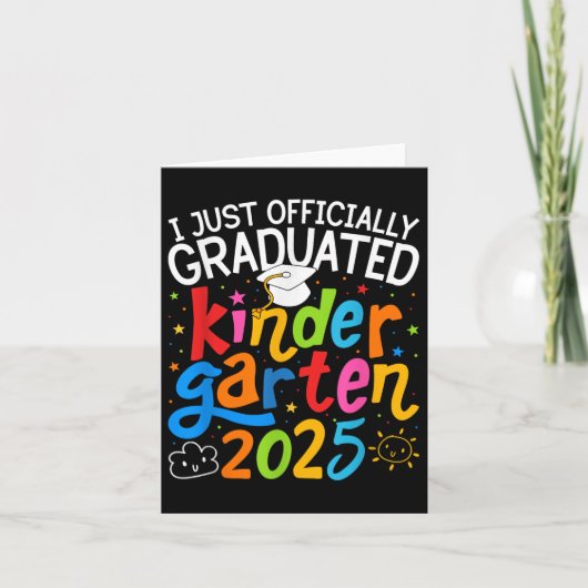 Kleuterschool Afstuderen officieel afgestudeerde k Kaart (Voorkant)