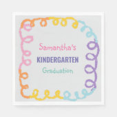 Kleuterschool Afstuderen Papier servet (Voorkant)