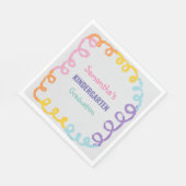 Kleuterschool Afstuderen Papier servet (Hoek)