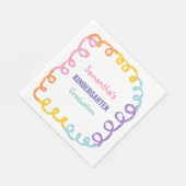 Kleuterschool Afstuderen Papier servet (Hoek)