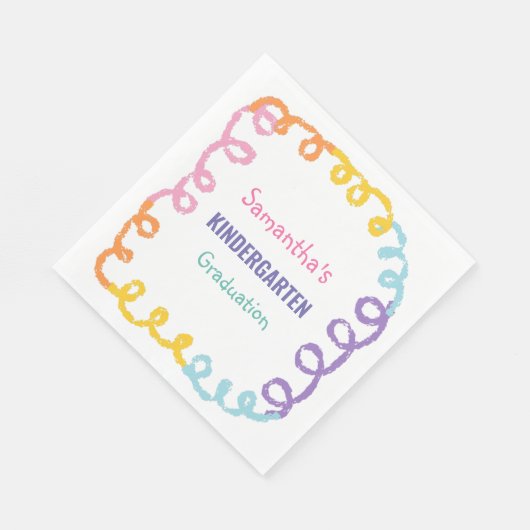 Kleuterschool Afstuderen Papier servet (Hoek)