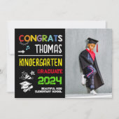 Kleuterschool Afstuderen School Fotobekendmaking Kaart (Voorkant)