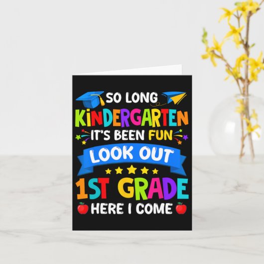 Kleuterschool Afstuderen Shirt 2025 Kinder Jongens Kaart (Gele Bloem)