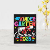 Kleuterschool Afstuderen Shirt 2025 Kinder Jongens Kaart (Gele Bloem)
