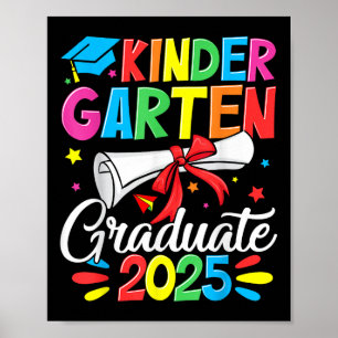Kleuterschool Afstuderen Shirt 2025 Kinder Jongens Poster