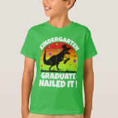 Kleuterschool Afstuderen T-Rex Dino Kinder T-shirt (Voorkant)