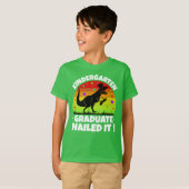 Kleuterschool Afstuderen T-Rex Dino Kinder T-shirt (Voorkant volledig)