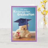 Kleuterschool Afstuderen Teddy Kaart (Gele Bloem)