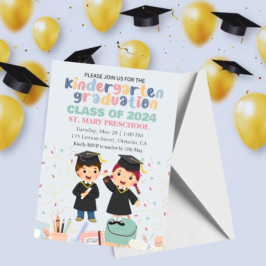 Kleuterschool Afstuderen Uitnodiging