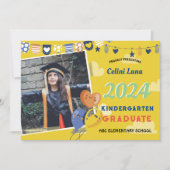 Kleuterschool Afstuderen Uitnodiging met Foto (Voorkant)