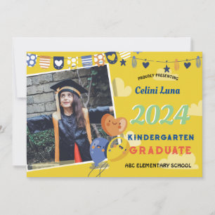 Kleuterschool Afstuderen Uitnodiging met Foto