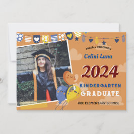 Kleuterschool Afstuderen Uitnodiging met Foto