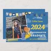 Kleuterschool Afstuderen Uitnodiging met Foto (Voorkant / Achterkant)