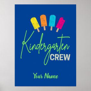 Kleuterschool bemanning voor kleuterschool Kind Re Poster