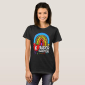 Kleuterschool Boho Regenboog Leraren Team Kinder P T-shirt (Voorkant volledig)
