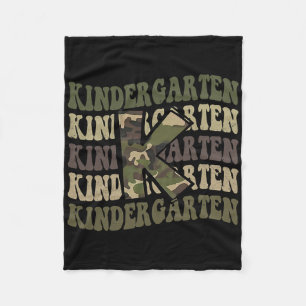 Kleuterschool Camo Camouflage Jongen Leraar Ck Naa Fleece Deken