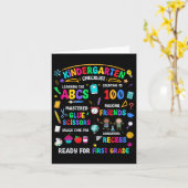 Kleuterschool Checklist Klaar Voor Eerste Graad Te Kaart (Gele Bloem)