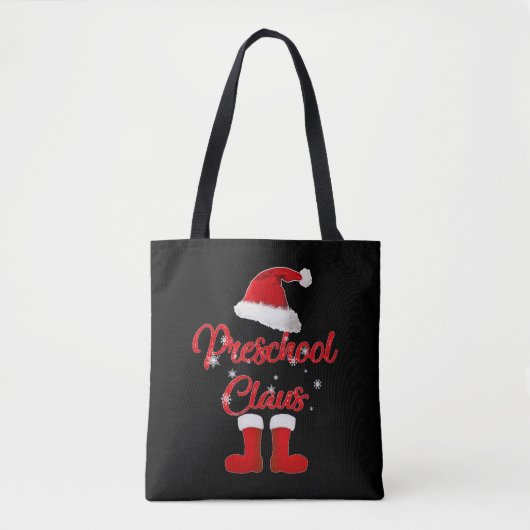 kleuterschool claus kerst familie matching tote bag (Voorkant)