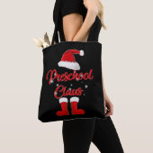 kleuterschool claus kerst familie matching tote bag (Dichtbij)