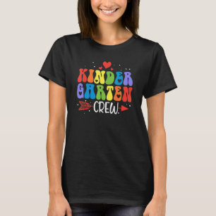 Kleuterschool Crew Gelukkige Eerste Dag van School T-shirt