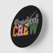 Kleuterschool Crew Schattig Ronde Klok (Hoek)