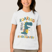 Kleuterschool Dinosaurus Terug naar school shirt (Voorkant)