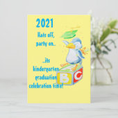 Kleuterschool diploma felicitatiekaart kaart (Staand voorkant)