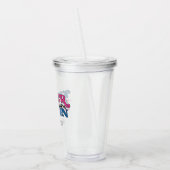 Kleuterschool Dream Team Leraar in Retro Stijl Acryl Drinkbeker (Links)