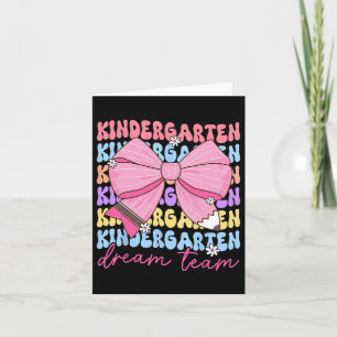 Kleuterschool droomteam leraar strik terug naar sc kaart