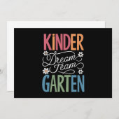 Kleuterschool droomteam leraar terug naar school  kaart (Voorkant / Achterkant)