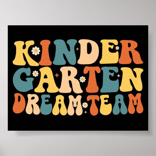 Kleuterschool droomteam terug naar school poster (Voorkant)