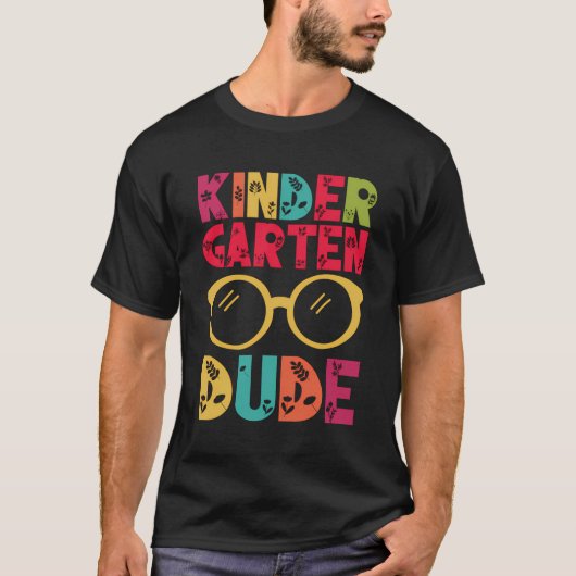 Kleuterschool Dude T-shirt terug naar school (Voorkant)