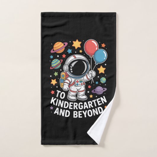 kleuterschool en verder astronaut ruimte handdoek (Handdoek)