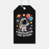 Kleuterschool En Verder Ruimtevaarder Ruimte  Cadeaulabel (Voorkant)